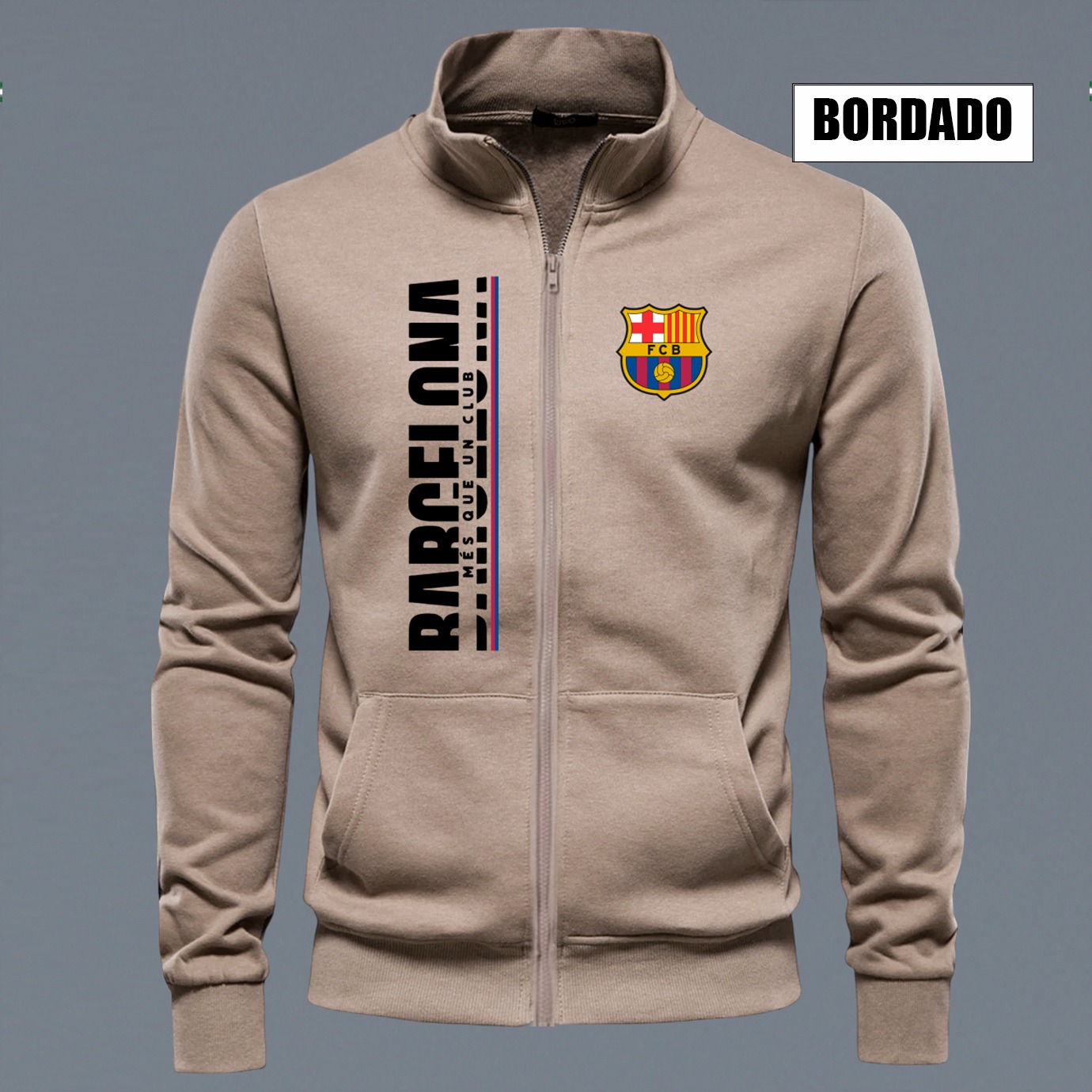 BUZO CUELLO ALTO BARCELONA BORDADO
